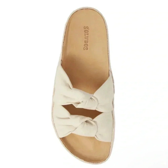 Anthropologie Soludos Knotted Leather Slide - Picture 2 of 7